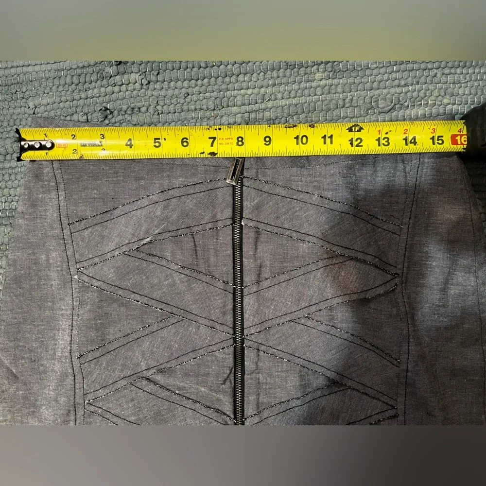 Stiletto Straight Skirt Full Front Zipper and Fully Lined Size 8